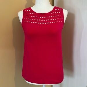 NWT Chicos watermelon pink sweater tank. Size 00.